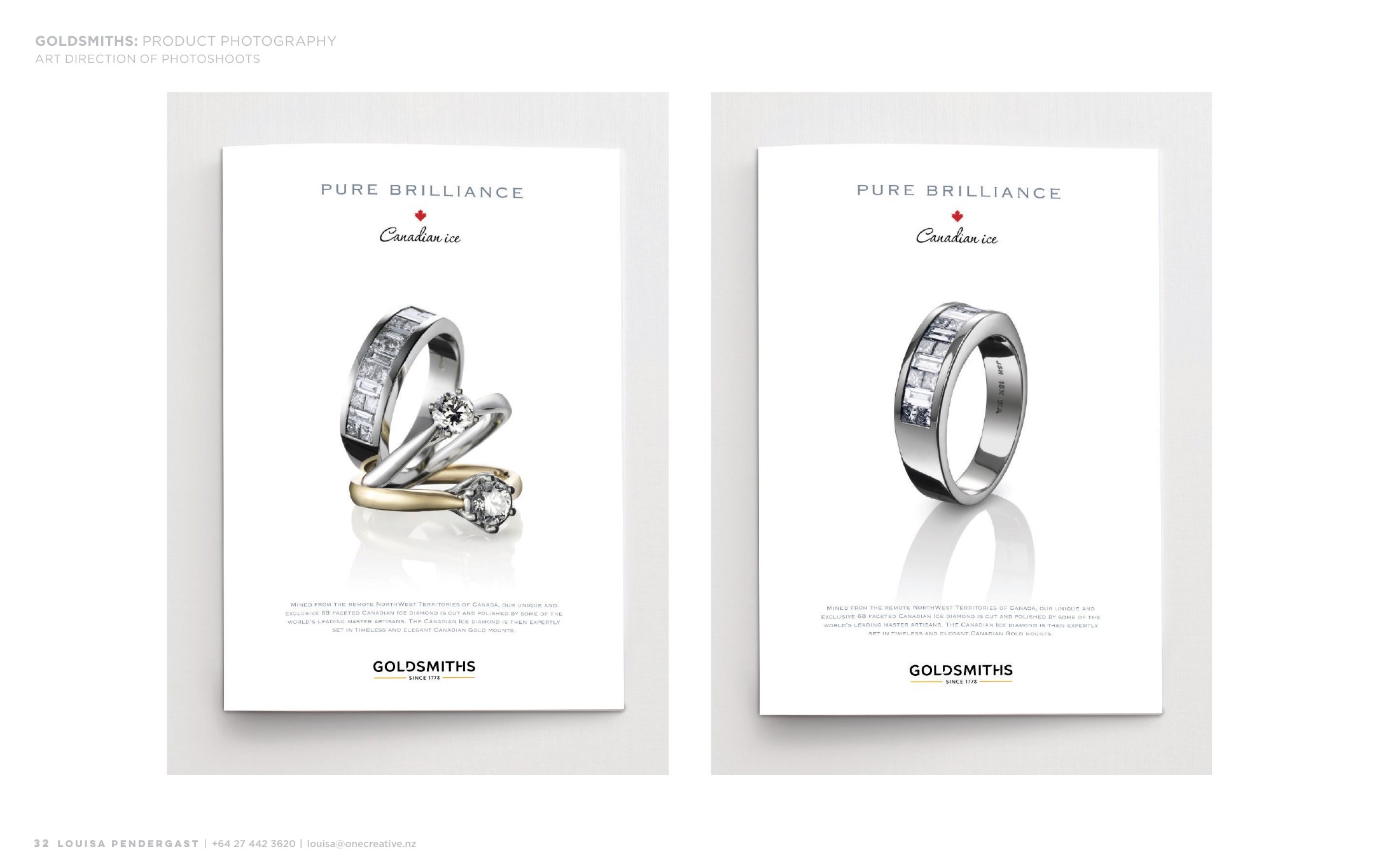 Goldsmiths luxury jewellery product photography