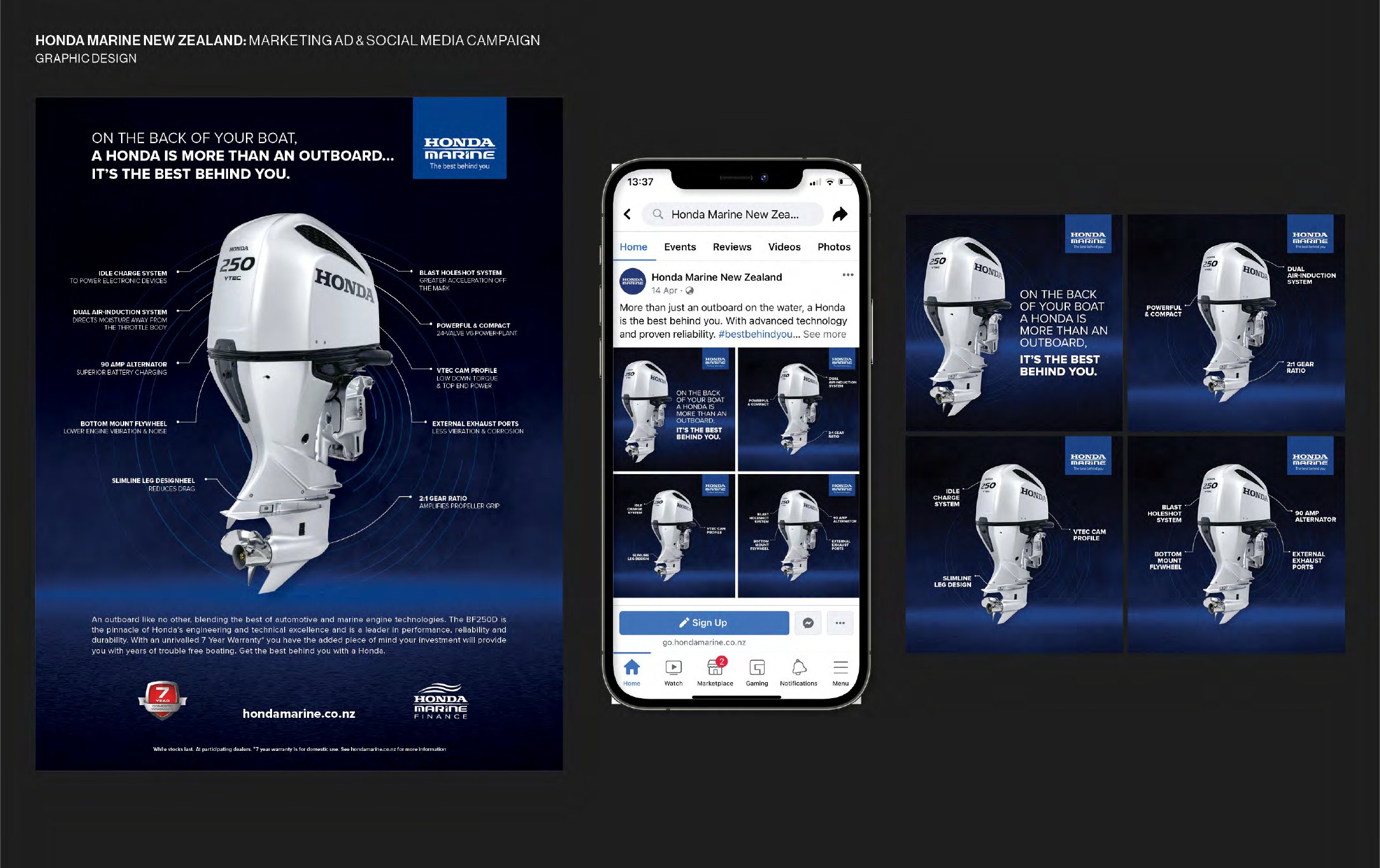Honda Marine NZ Best Behind You campaign