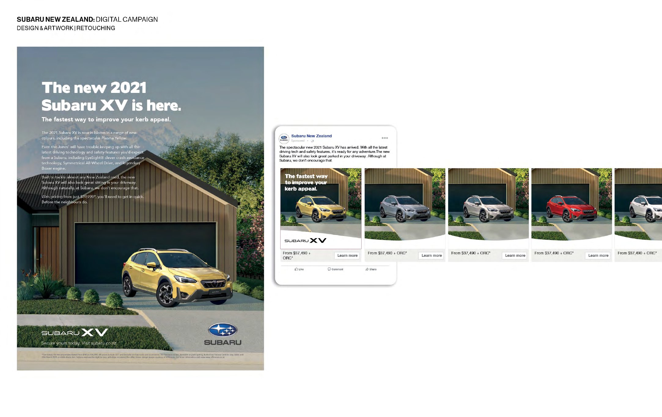Subaru New Zealand XV digital campaign